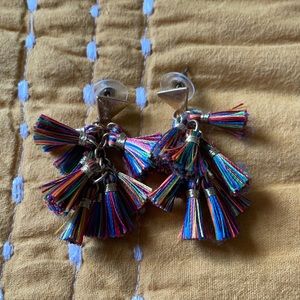 Buckle Tassel Earrings